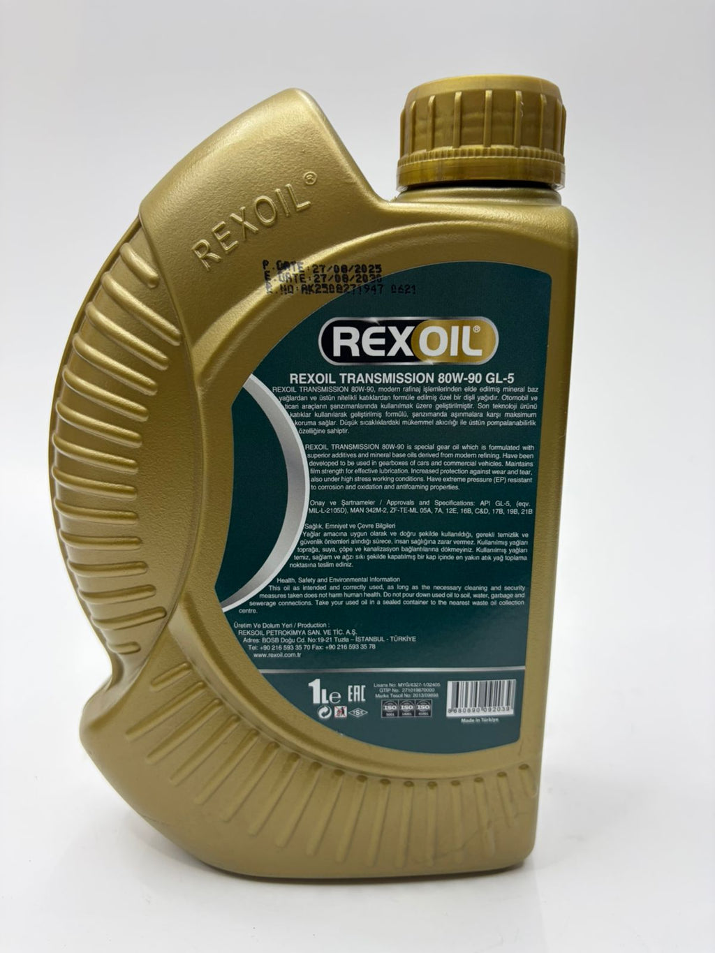 Rexoil Transmission EP 80W-90 GL-5 – Aceite para Caja de Cambios y Diferencial 1 Litro